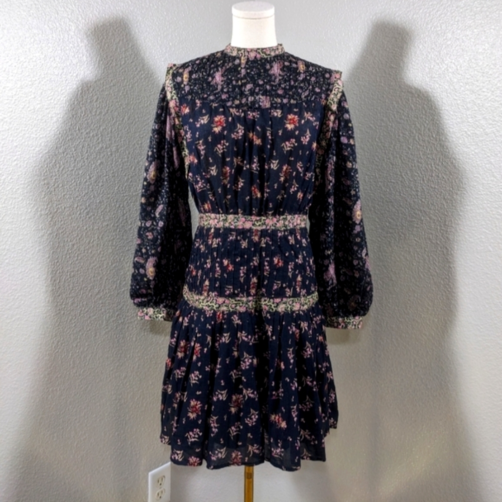 Rebecca Taylor La Vie Floral Print Mini Dress, NWT, Size Small